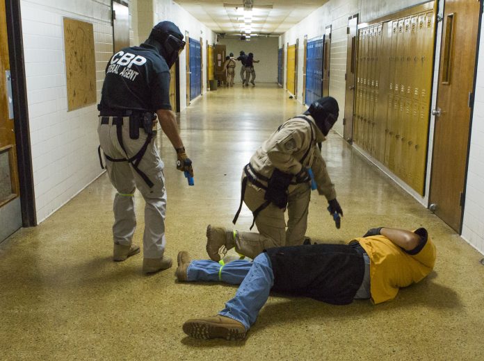 Pilots participate in an Active Shooter Scenario at NATC