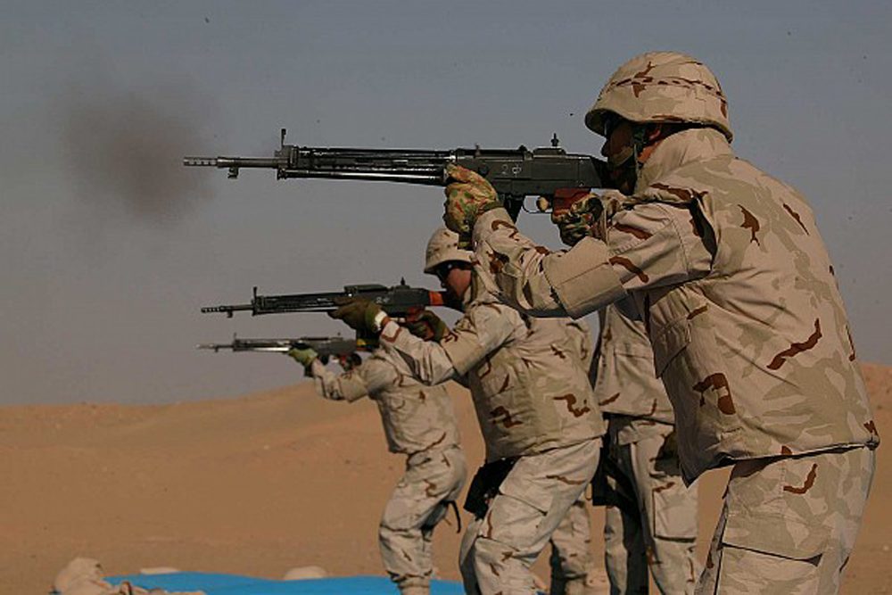 JASDF training with the Howa Type 64