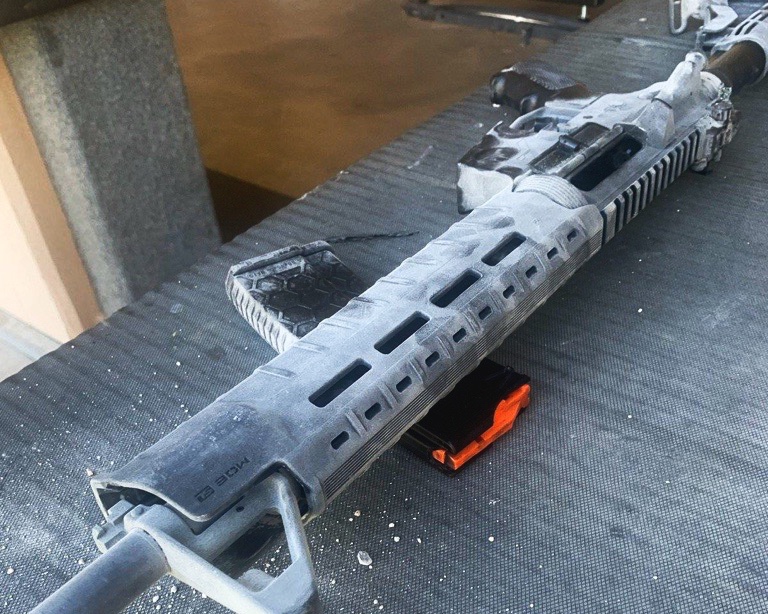 Frozen Aero Precision Rifle.