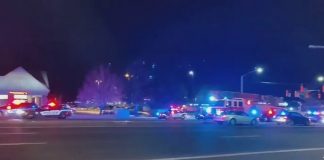 image of police response at club Q colorado LGBTQ club shooting