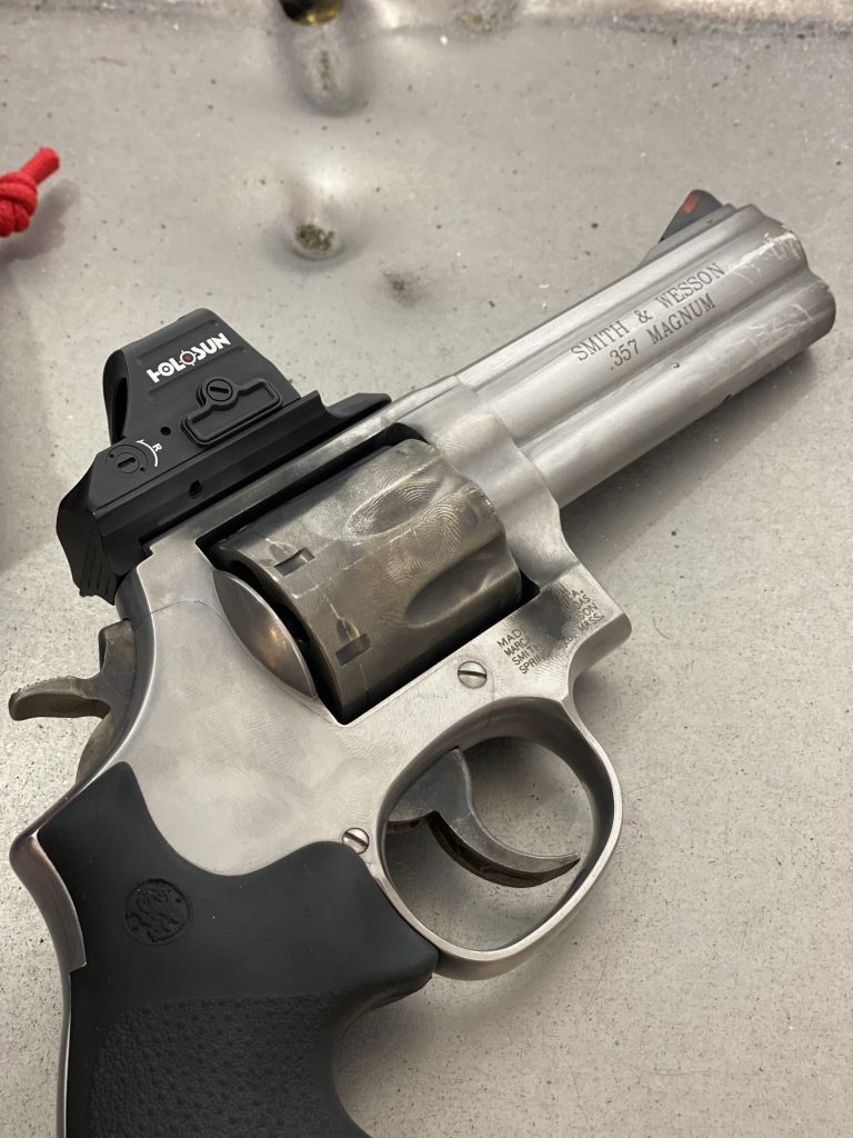 Red-Dot on a revolver dry-fire