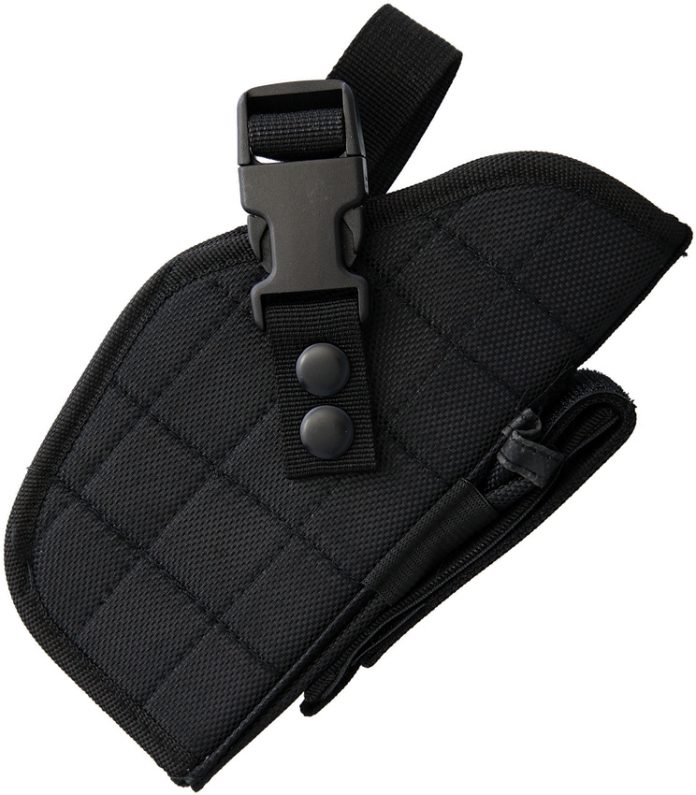 opplanet-carry-all-tactical-universal-hip-holster-w-black-ballistic-nylon-black-ballistic-nylon-construction-w-metal-and-composite-hardware-fits-most-standard-pistols-one-magazine-pouch-p0166-main