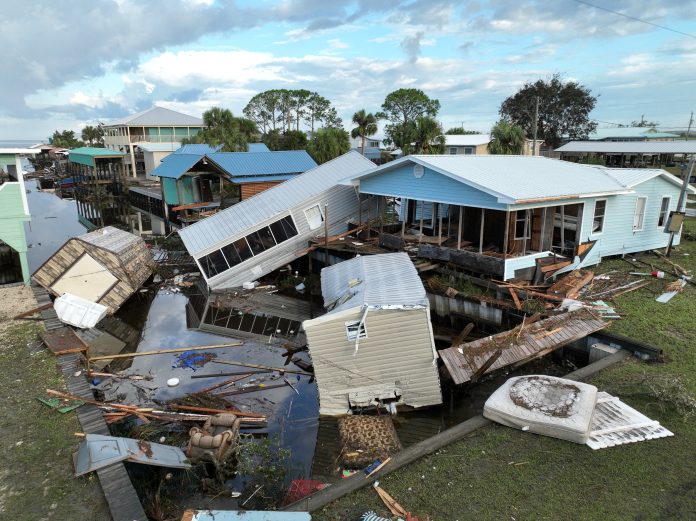 Aftermath of Hurricane Idalia in Horseshoe Beach