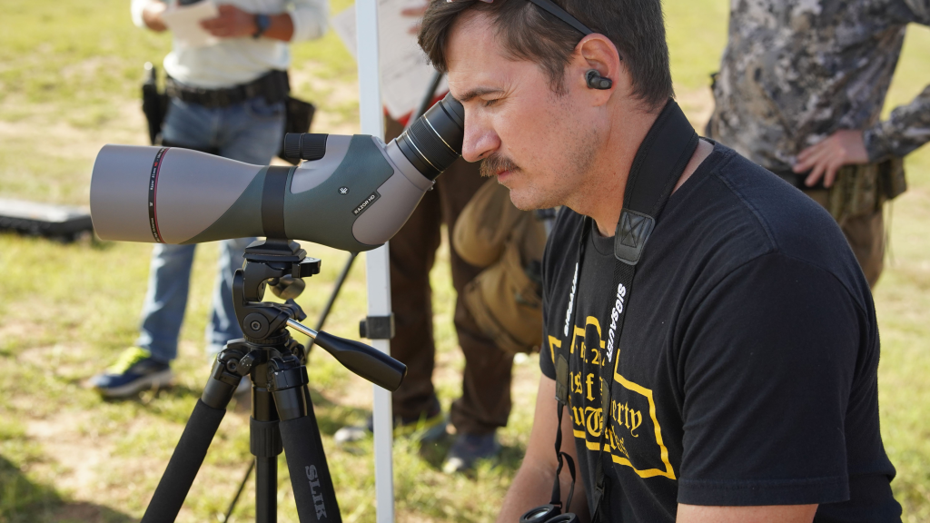 green ops instructors staff spotting scope