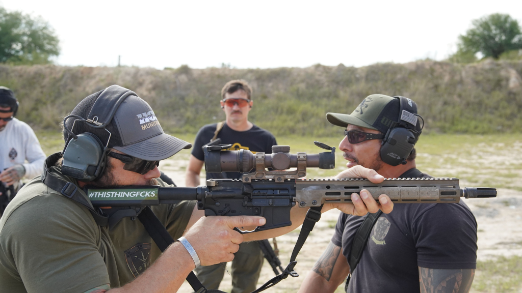 green ops instructors staff going over material 