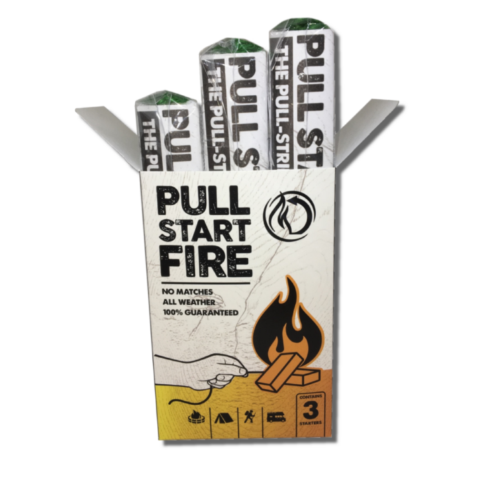 Open 3-pk Pull Start Fire