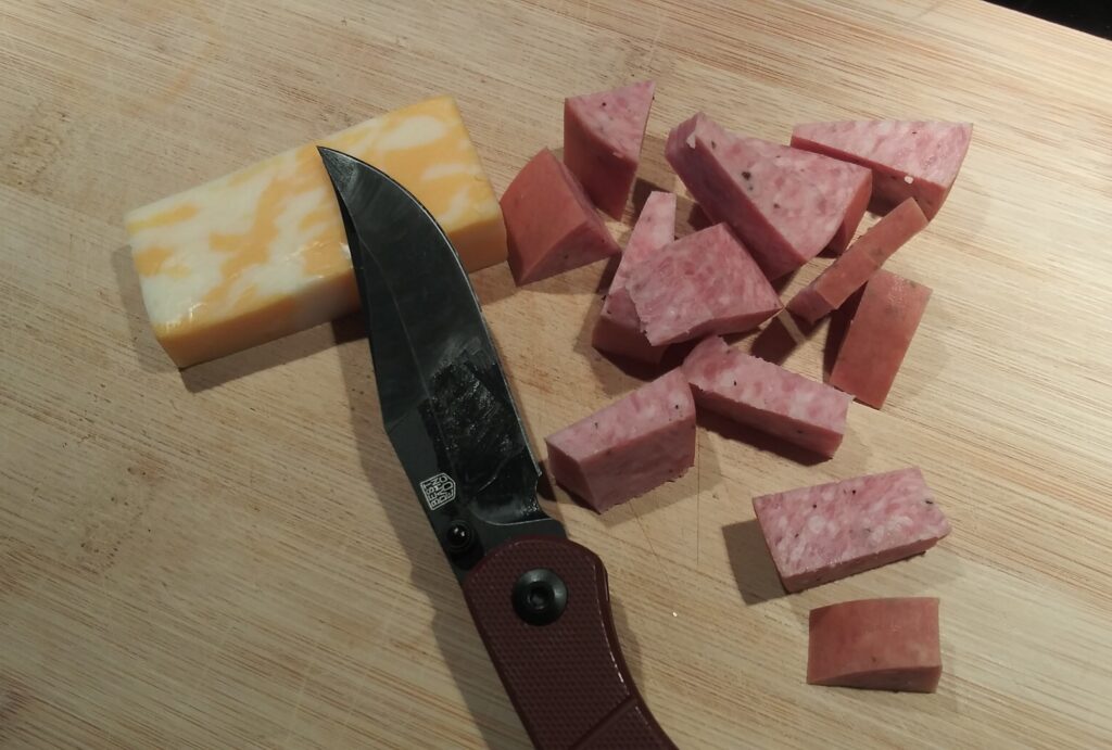 Clingman with food prep