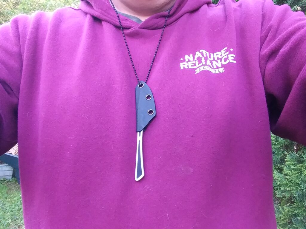 Boker Plus Scalpel as neck carry